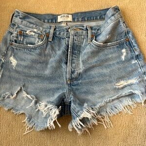 Agolde Parker denim shorts